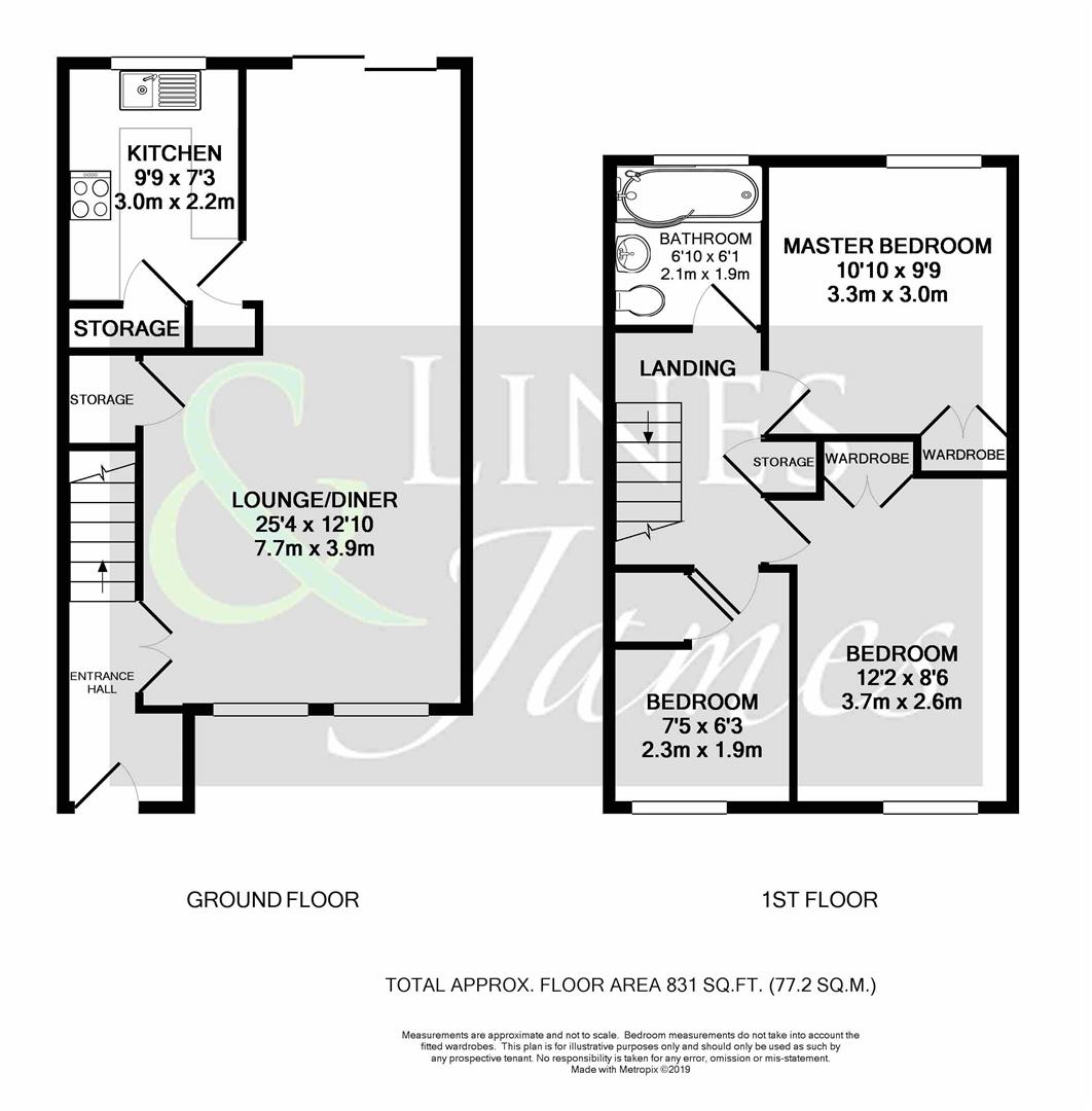 Floorplan for Wheatsheaf Close, Horsham